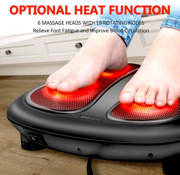 Shiatsu Foot Massager with Built-in Soothing Heat Function