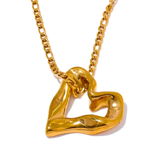 18K Gold Heart Necklace