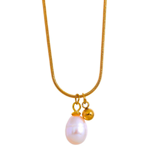 Pearl Metal Ball Pendant