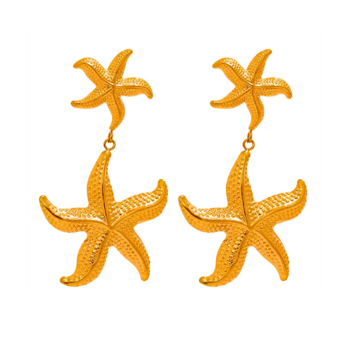 Starfish Drop Earrings