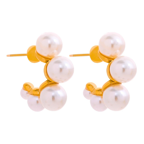 Minimalist Round Pearl Earrings