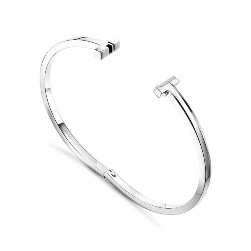 T Narrow Hinged Bangle