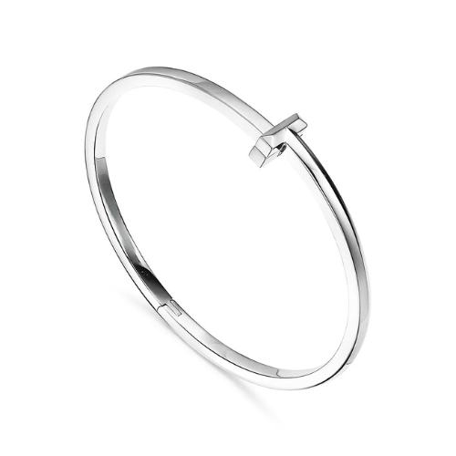 T Narrow Hinged Bangle