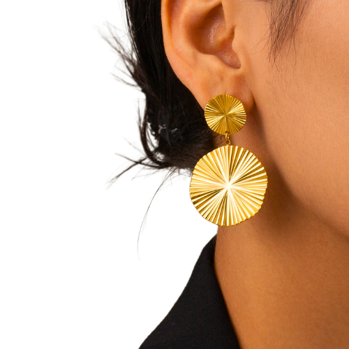 Exaggerated Round Earrings