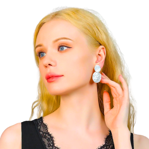 Large Round Clip-On Earrings