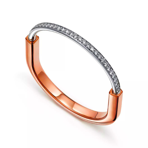 Lock Diamond Bangle