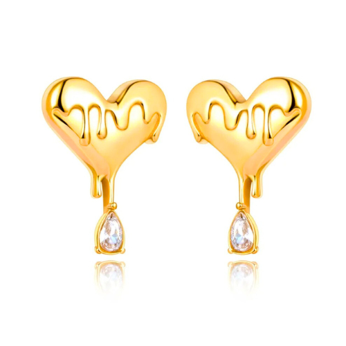 Heart Drop Earrings