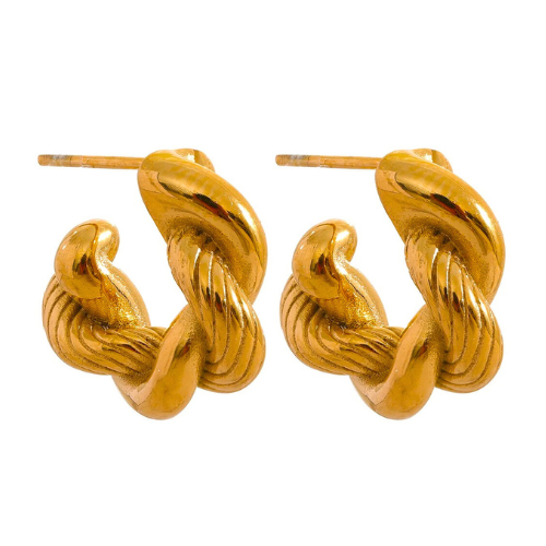 18k Gold Plated Hoop Earrings