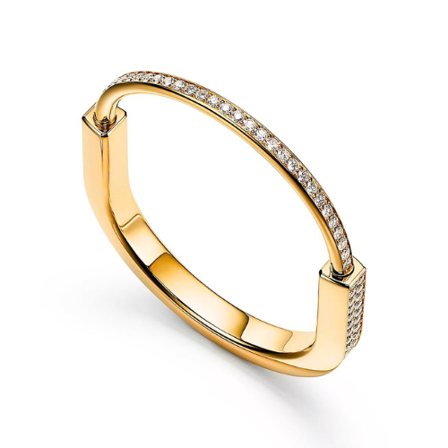 Lock Full Pavé Diamonds Bangle