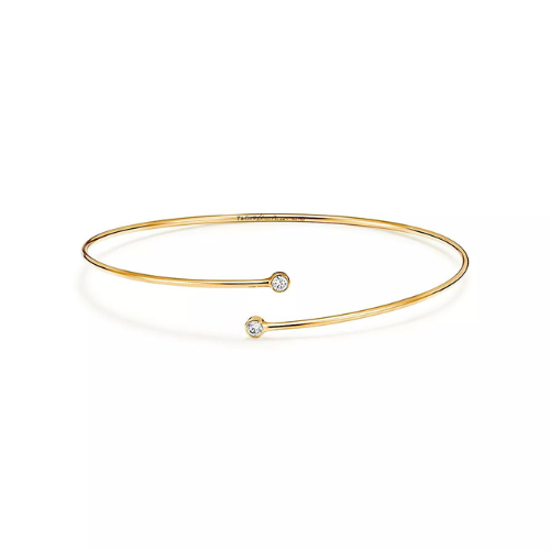 Diamond Hoop Single-row Bangle