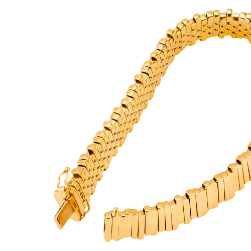 18k Yellow Gold Tennis Bracelet