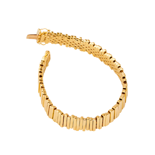 18k Yellow Gold Tennis Bracelet