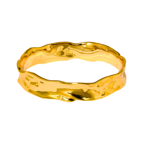 Slip-on style Brass Bangle