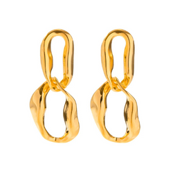 18K Gold Plated Geometry Earrings