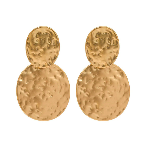 Large Round Clip-On Earrings