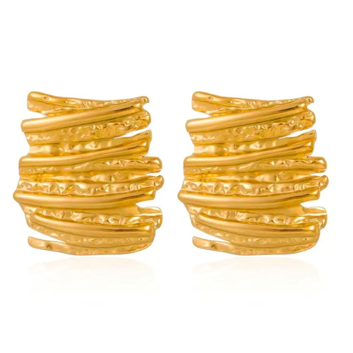 Gold Irregular Earrings