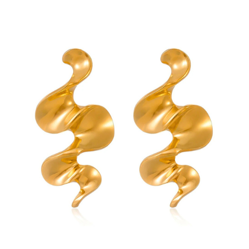 Thick-Section Irregular Earrings