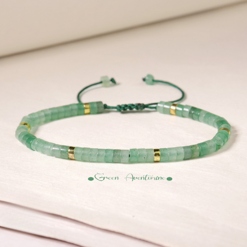 Green Aventurine Tiny Bead Bracelet