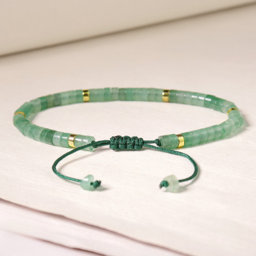 Green Aventurine Tiny Bead Bracelet