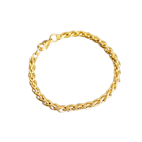 Golden Keel Chain Bracelet: Stainless Steel Fashion Statement for Women