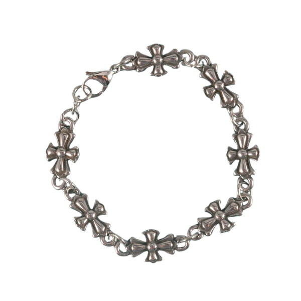 Vintage Gothic Crosses Stainless Steel Bracelet