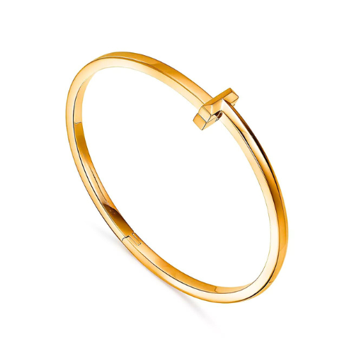 T Narrow Hinged Bangle