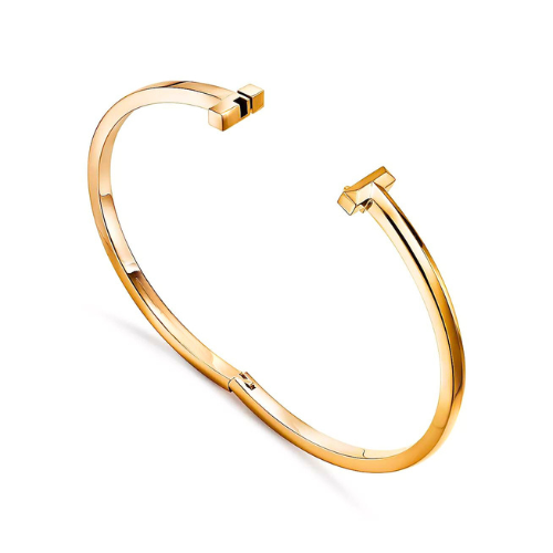 T Narrow Hinged Bangle