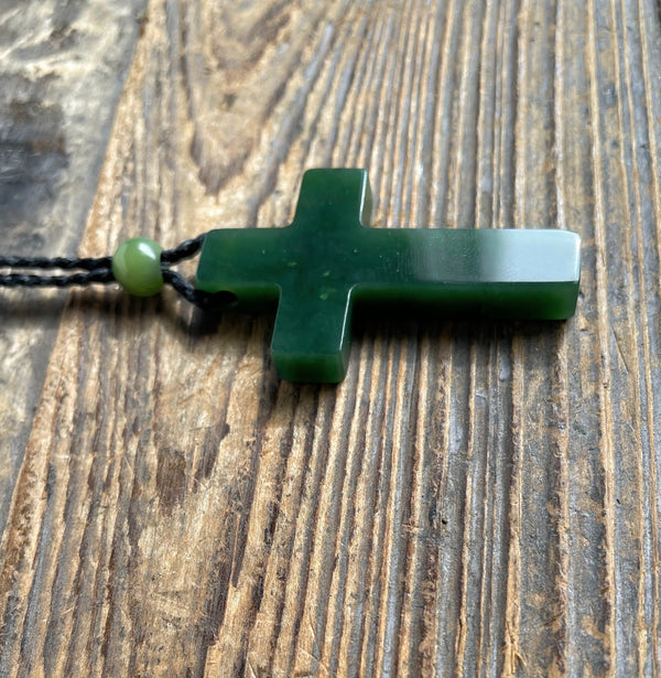 Jade Cross Pendant