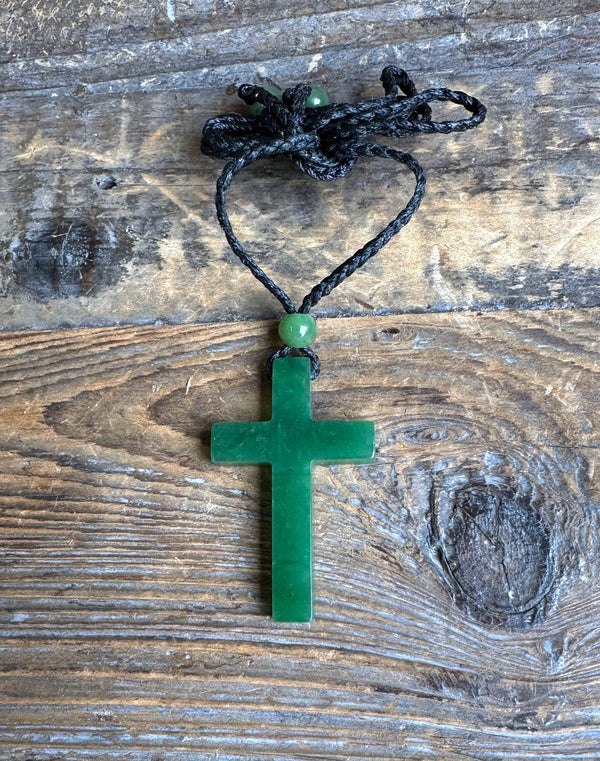 Jade Cross Pendant