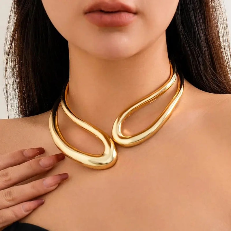 Double Layer Chokers Necklace