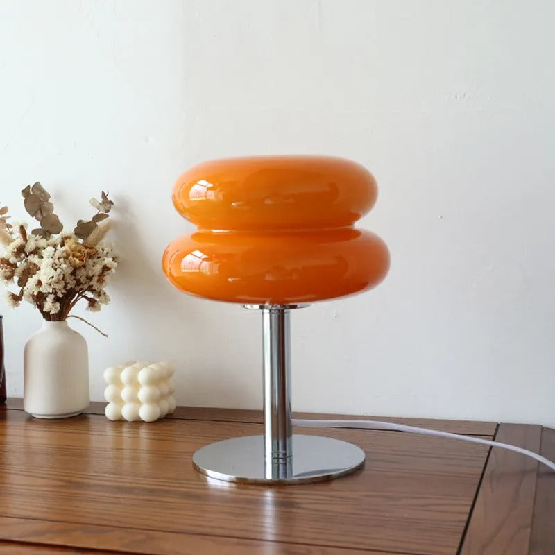 Macaron Glass Table Lamp Bedside Decor, and Eye Protection Night Light