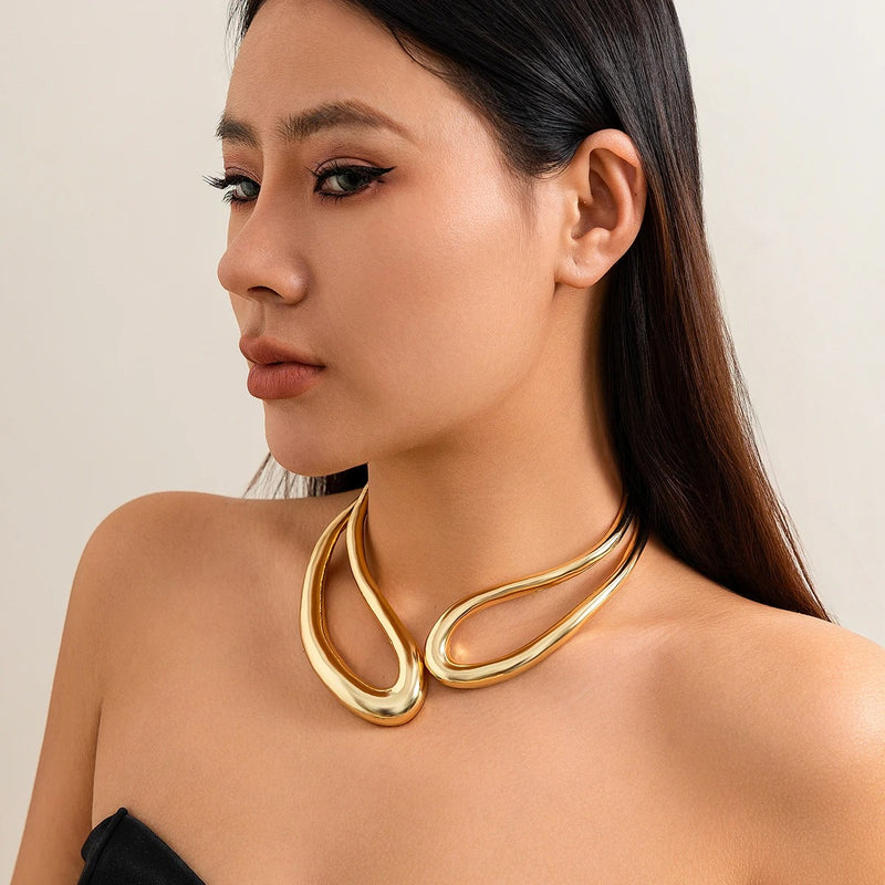 Double Layer Chokers Necklace