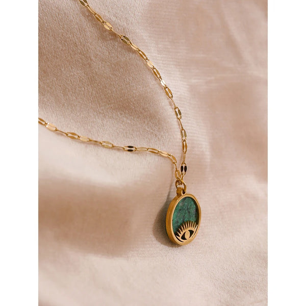 Green Eye Necklace