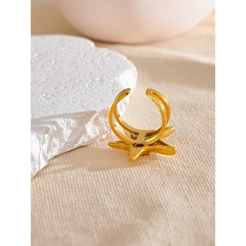 Starfish Open Ring