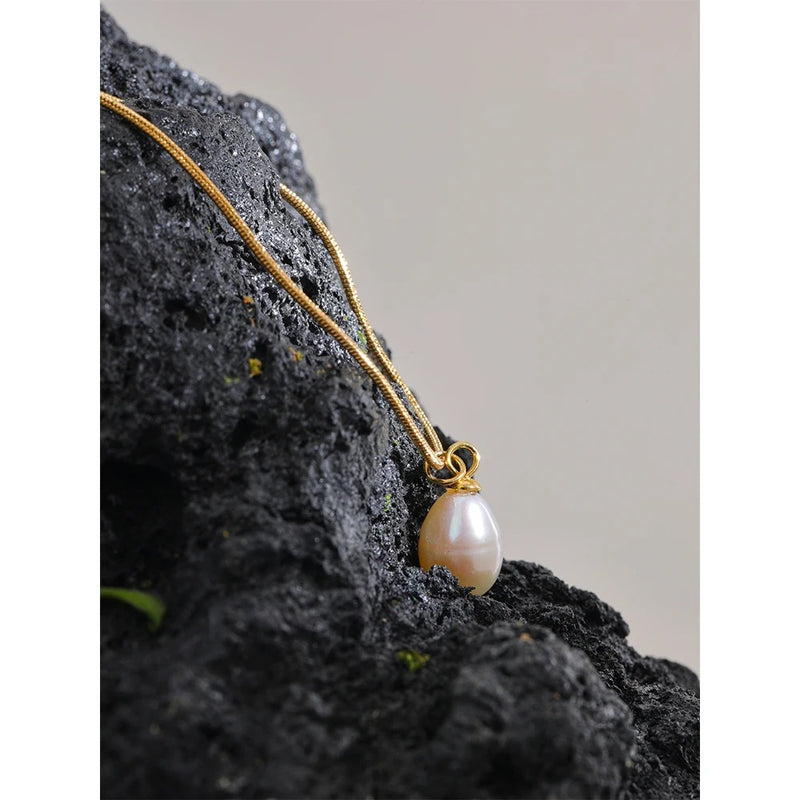 Pearl Metal Ball Pendant