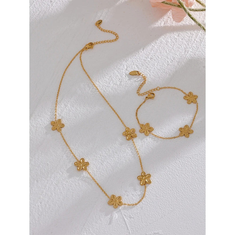 Flower Gold Chain bracelet