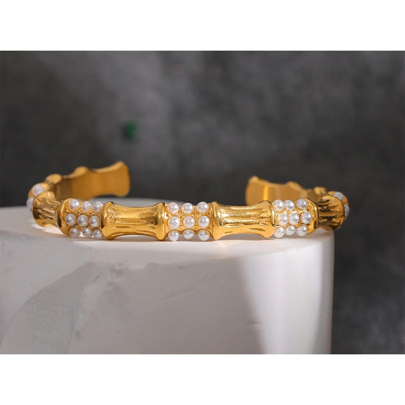Pearls Cuff Bracelet