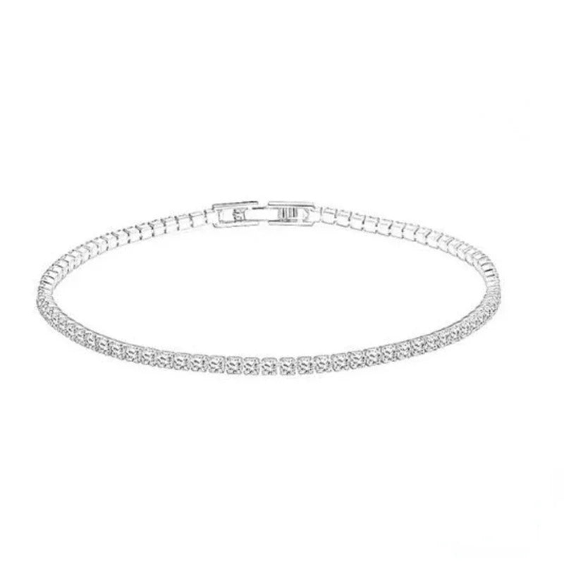 925 Sterling Silver Tennis Bracelet with Zirconia Gemstones