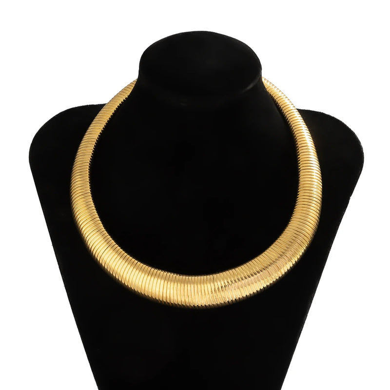 Twiste Torques Choker Necklace