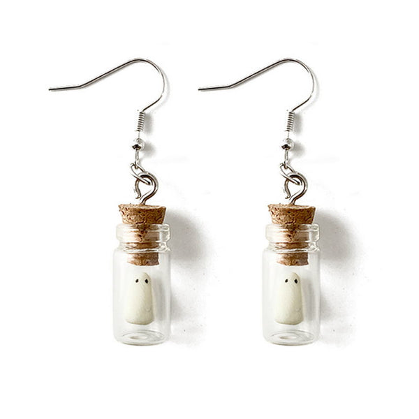 Ghost in Bottle Earrings