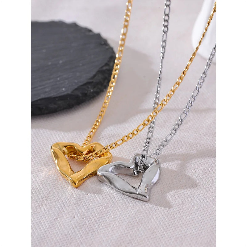 18K Gold Heart Necklace