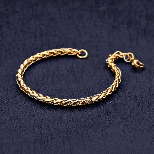 Golden Keel Chain Bracelet: Stainless Steel Fashion Statement for Women