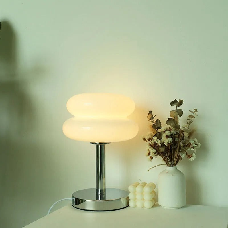 Macaron Glass Table Lamp Bedside Decor, and Eye Protection Night Light