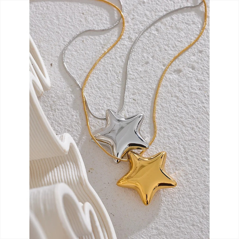 Starlight Stainless Steel Pendant Necklace