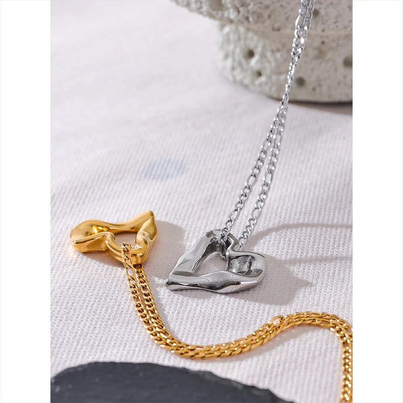 18K Gold Heart Necklace