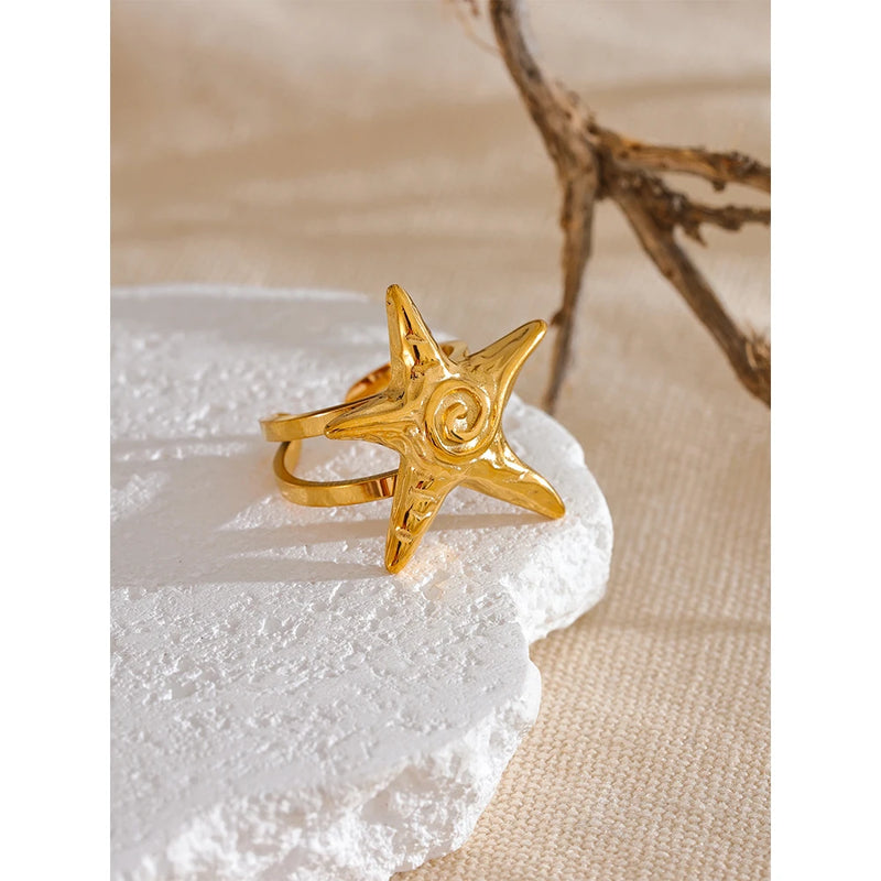 Starfish Open Ring