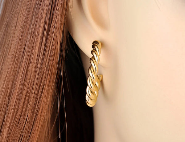 14K Gold Plated Gold Earrings