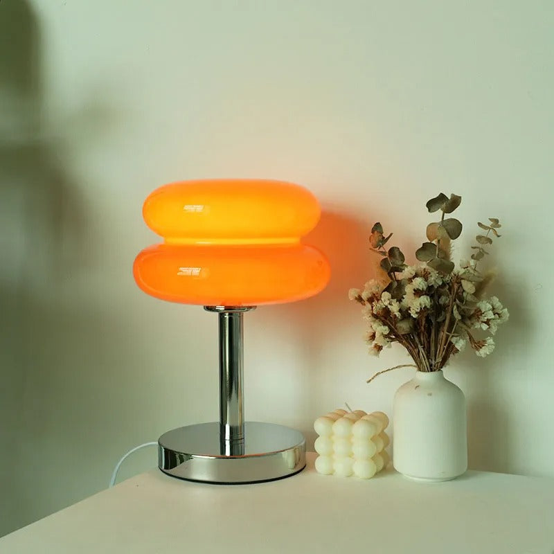 Macaron Glass Table Lamp Bedside Decor, and Eye Protection Night Light