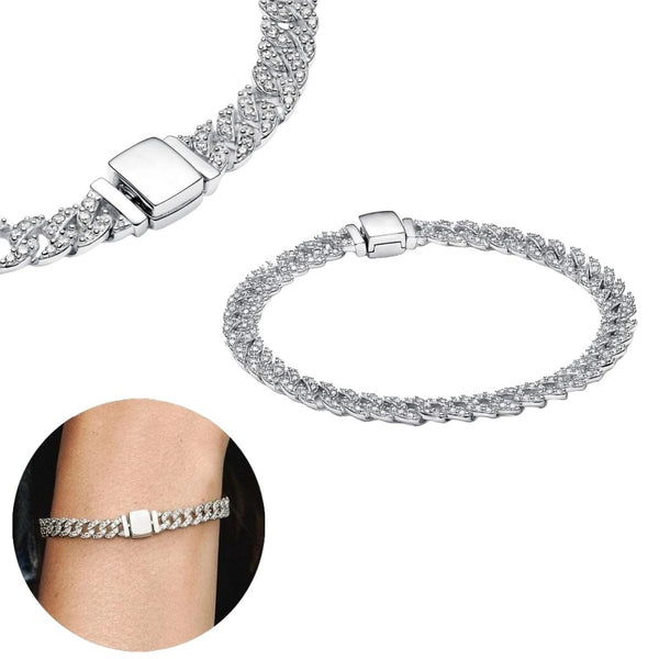 Pavé Cuban Chain Bracelet