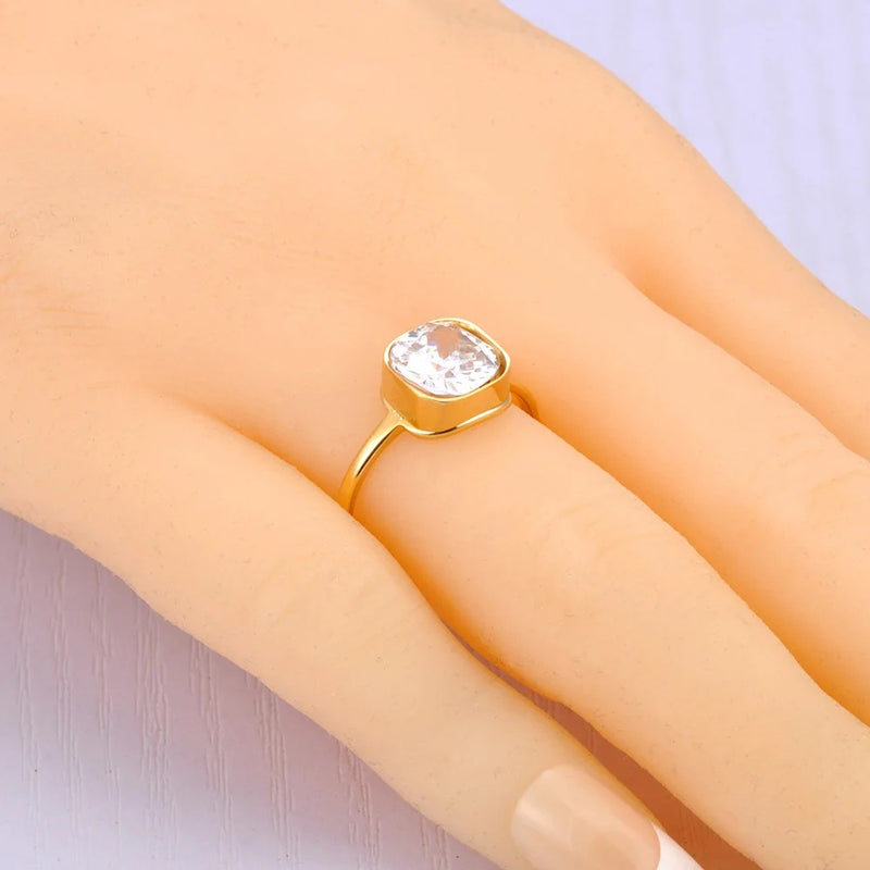 Square Diamond Ring